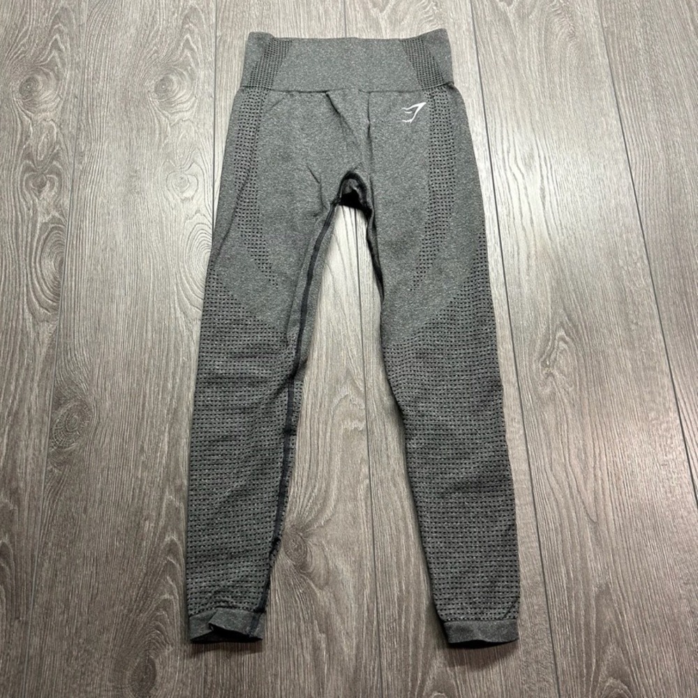 Gymshark Energy+ Seamless Leggings Charcoal Grey Marl High Waisted Small